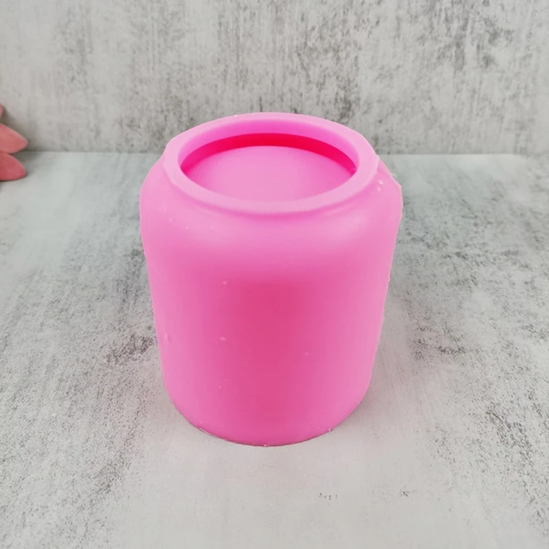 Flower Pot Silicone Mold Concrete Cement Plant Pot Mold Flowerpot Epoxy Resin Mould Makeup Brush Holder Mold