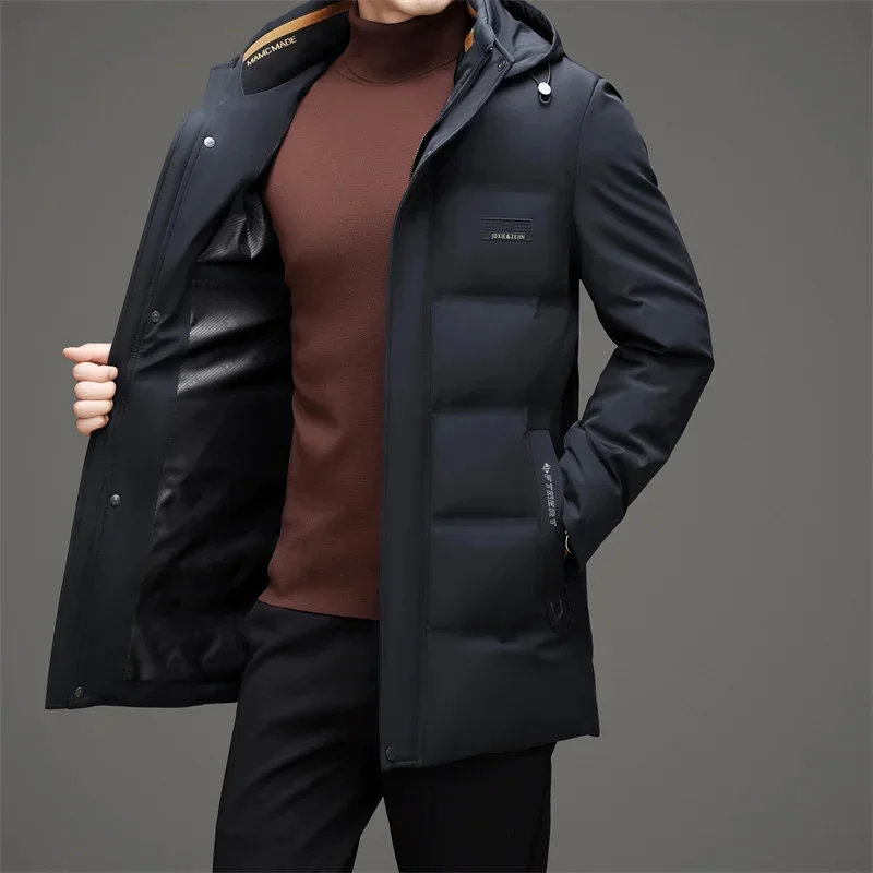 COZOK Long Down Jacket Man Duck Men\'s Lightweight Padding Male Winter Brand Jackets Cold Clothes Mens Coat