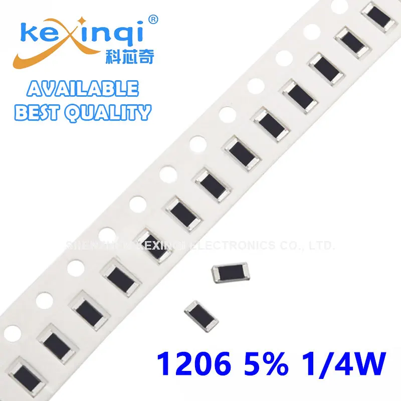 

100 шт. 1206 SMD резистор 0R ~ 10 м 1/4 Вт 0 1 10 5% 100 150 220 Ом 1K 330 K 10K 2,2 K 0R 1R 10R 100R 150R 220R 330R