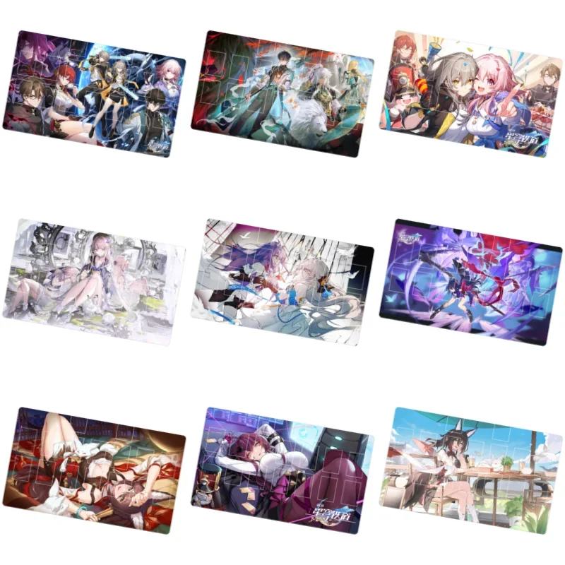 ACG Cards Pad PTCG Anime Game Honkai Star Rail Waterproof Thickened Solo Dueling Self Made Custom Made Battle Table Mat DIY Toys