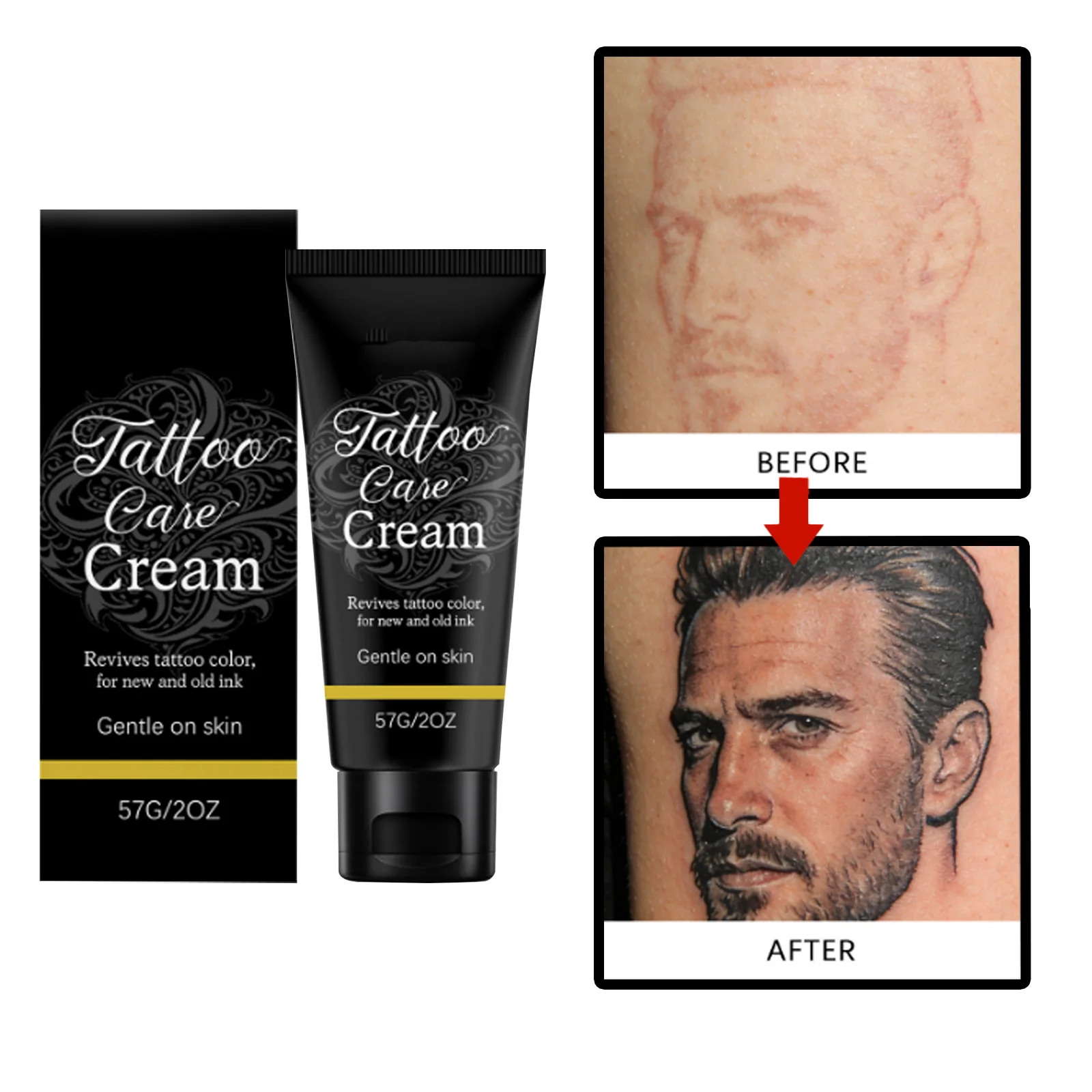 Tattoo Aftercare Cream，Color Fixing, Moisturizing, Skin Nourishing, Gentle, Tattoo Embroidery,rotating Type