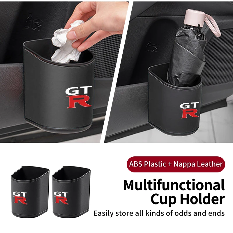 Car Door Water Cup Box Mug Drinks Storage Bag Accessories For Nissan GTR Juke Qashqai J10 J11 Patrol Leaf X-Trail Micra