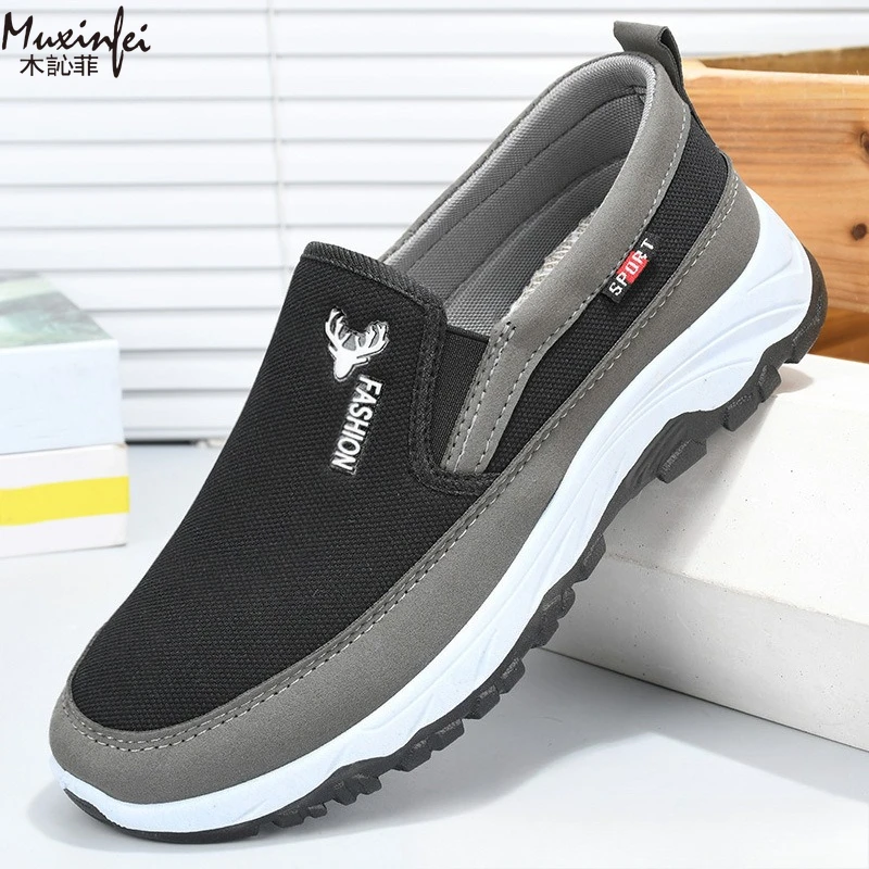 Frühlings- und Herbst-Stoffschuhe für Herren, Outdoor-Freizeitsportschuhe, weicher Boden, dicker Boden, verschleißfeste und rutschfeste Schuhe – Detail 8