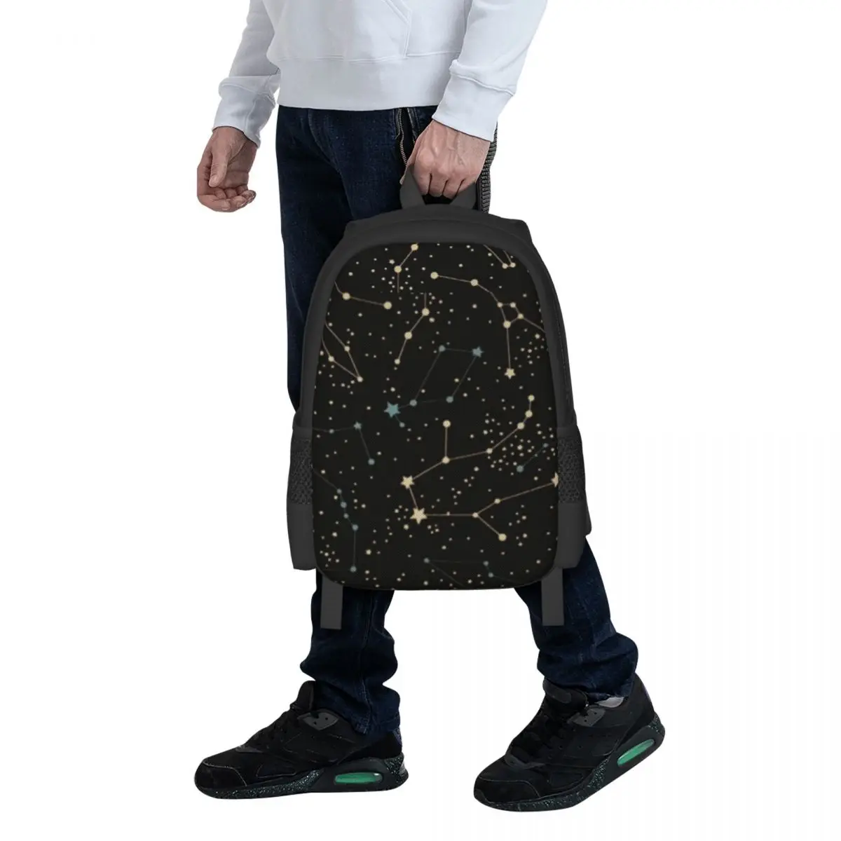 Constellation Star Clusters Galaxies Print Halloween Student Backpack School Bag Hiking Travel Daypack for Bookbag Shoulder Bags