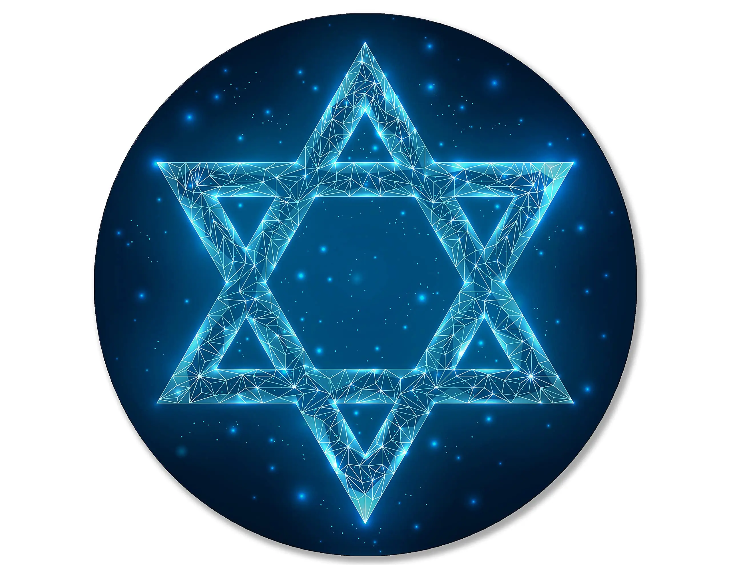 Metal Round Tin Signs Metal Wreath Sign Hanukkah Happy Hanukkah Menorah Jewish Dreidel Welcome Star of David Gift Retro Metal Si