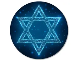 Metal Round Tin Signs Metal Wreath Sign Hanukkah Happy Hanukkah Menorah Jewish Dreidel Welcome Star of David Gift Retro Metal Si