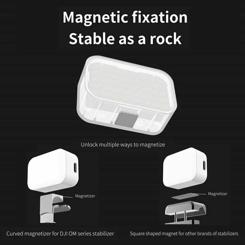 Foto gear vectorgear mini magnetisches Füll licht für hand gehaltenes kardanisches 2500k-6000k zweifarbiges Mini-Video licht für dji zhiyun feiyutech