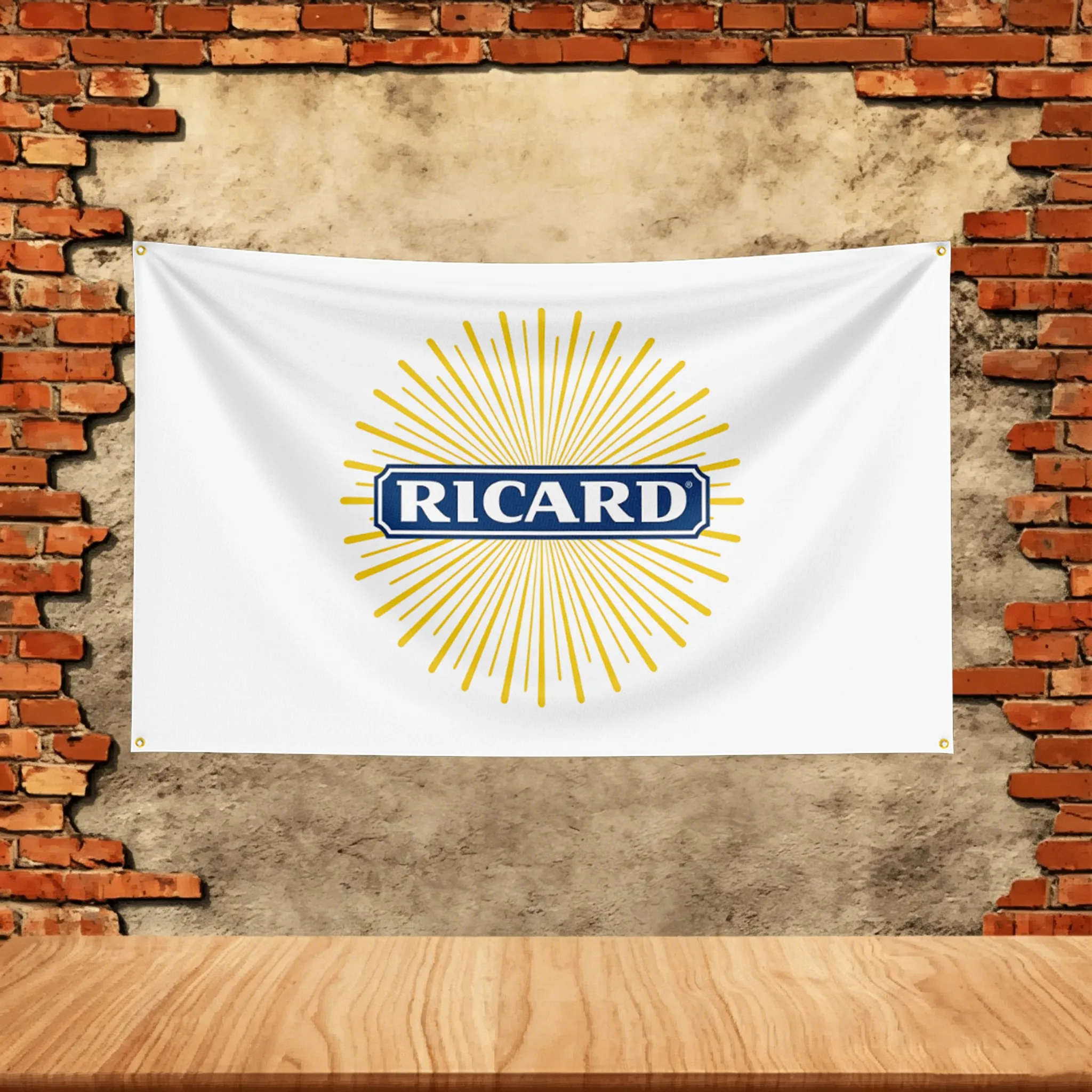 3x5ft France Flag for Ricard Fans Banner Custom any Image Garage Bedroom Living Room Dorm Wall Hanging Decor Tapestry