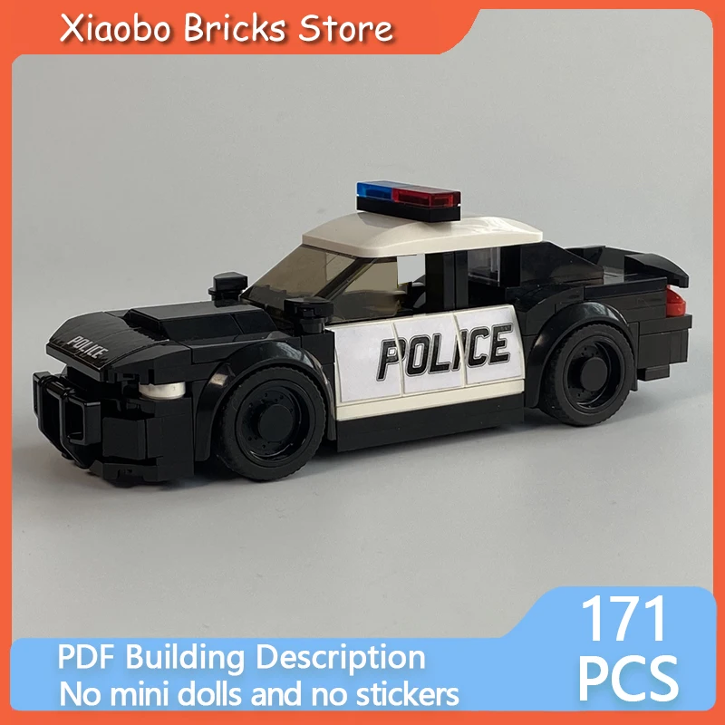 Speed Racing Model MOC Building Bricks SRT Intercept Police Cars Modular Technology Gifts Holiday Assemble Children Toys Suit