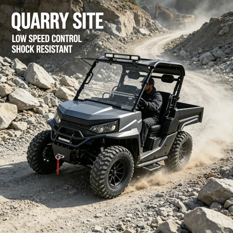 Factory Quote 72V Electric Commercial UTV All Terrain Guest Carrier Vehicle For Luxury Hotel Property Fleet Order