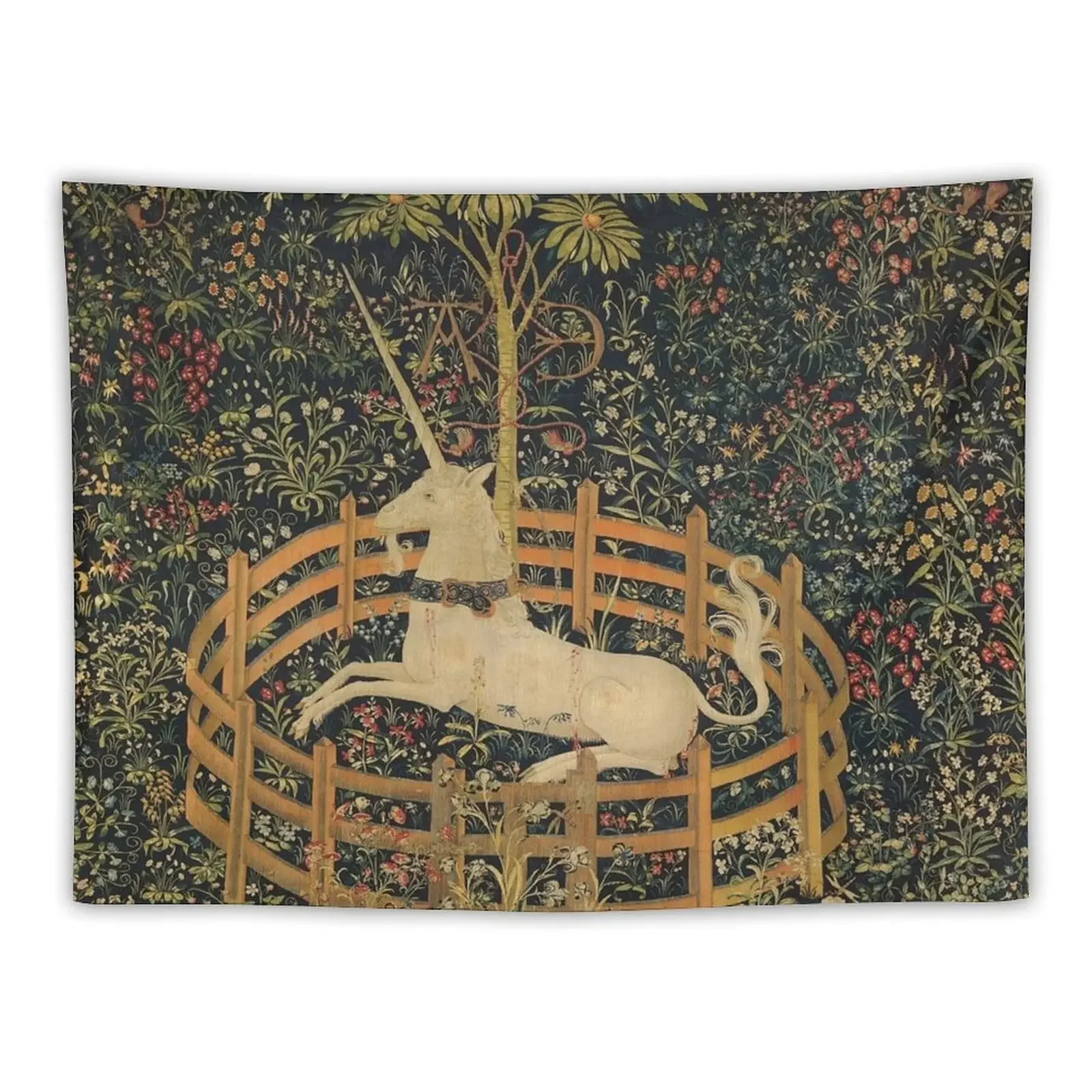 

The Unicorn in Captivity Tapestry Decoration Wall Mushroom Tapestry