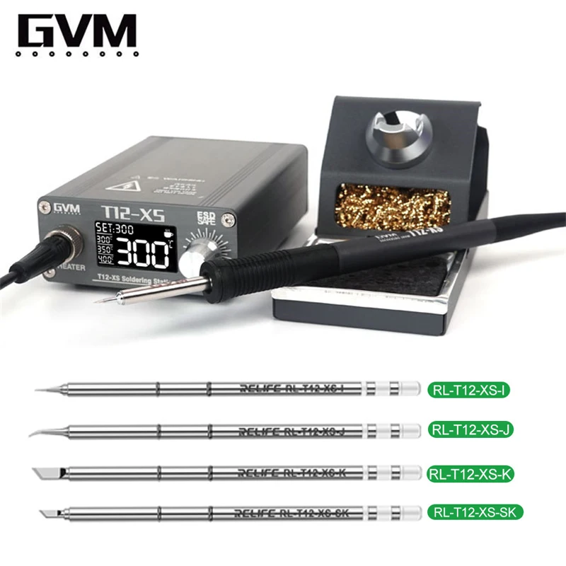 GVM T12-XS Welding Table Electronic Soldering Iron Automatic Dormancy For Phone BGA Rework Station Welding Disassembly Repair