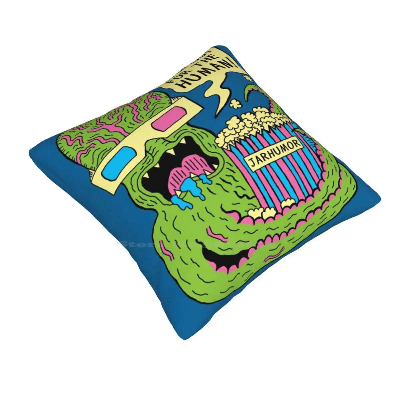 Alien Monster Movie Home Sofa Car Waist Throw Pillowcase Aliens Movies Monsters Space Outer Ufo Film Cinema Geek Nerd 3D