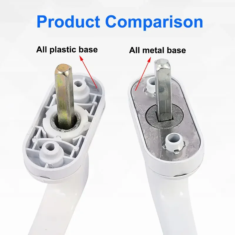 Durable Alloy Plastic Steel Window Handle White Door Window Locks Sliding Window Anti Slip Handle Home Accessories Door Handle