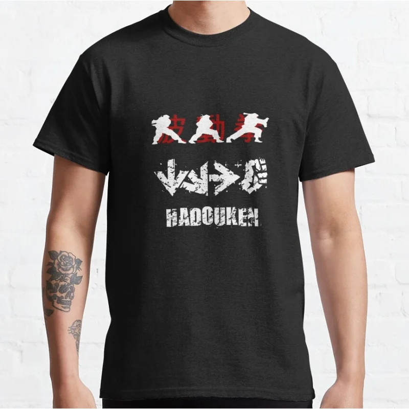 

FAN NUMBER 80s Combat Street fighter Gift t shirt Retro Arcade game Graphic Tee Y2K Clothes Large size Tops 100% cotton clothing