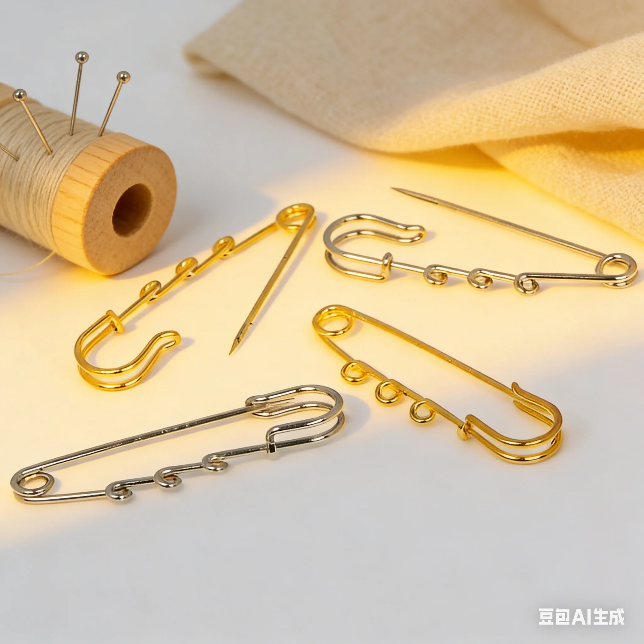 Brooch Pins With 3 Holes 6PCs DIY Fit Charms & Chain 6.5cm gold Silver Plated jewelry making Findings Accessories hot