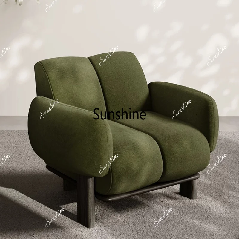 Medieval casual lazy sofa chair Simple modern single sofa chair