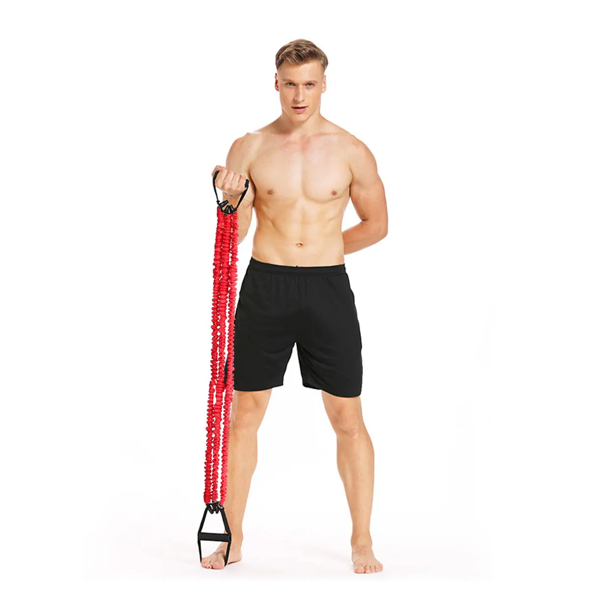 

Adults Chest Expander Three Tubes Spring Exerciser Portable Strength Training Arm Pulling Resistant Band Red Pectoral Muscle