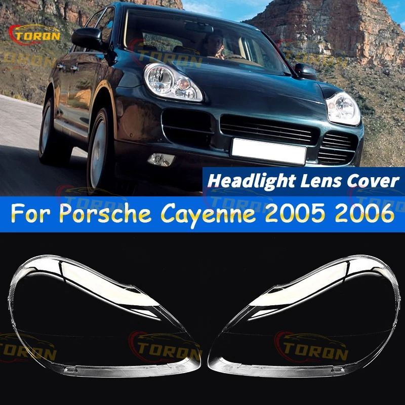 

Для Porsche Cayenne 2005 2006, крышка объектива фар автомобиля, абажур для фар, крышка лампы, автомобильные детали, аксессуары