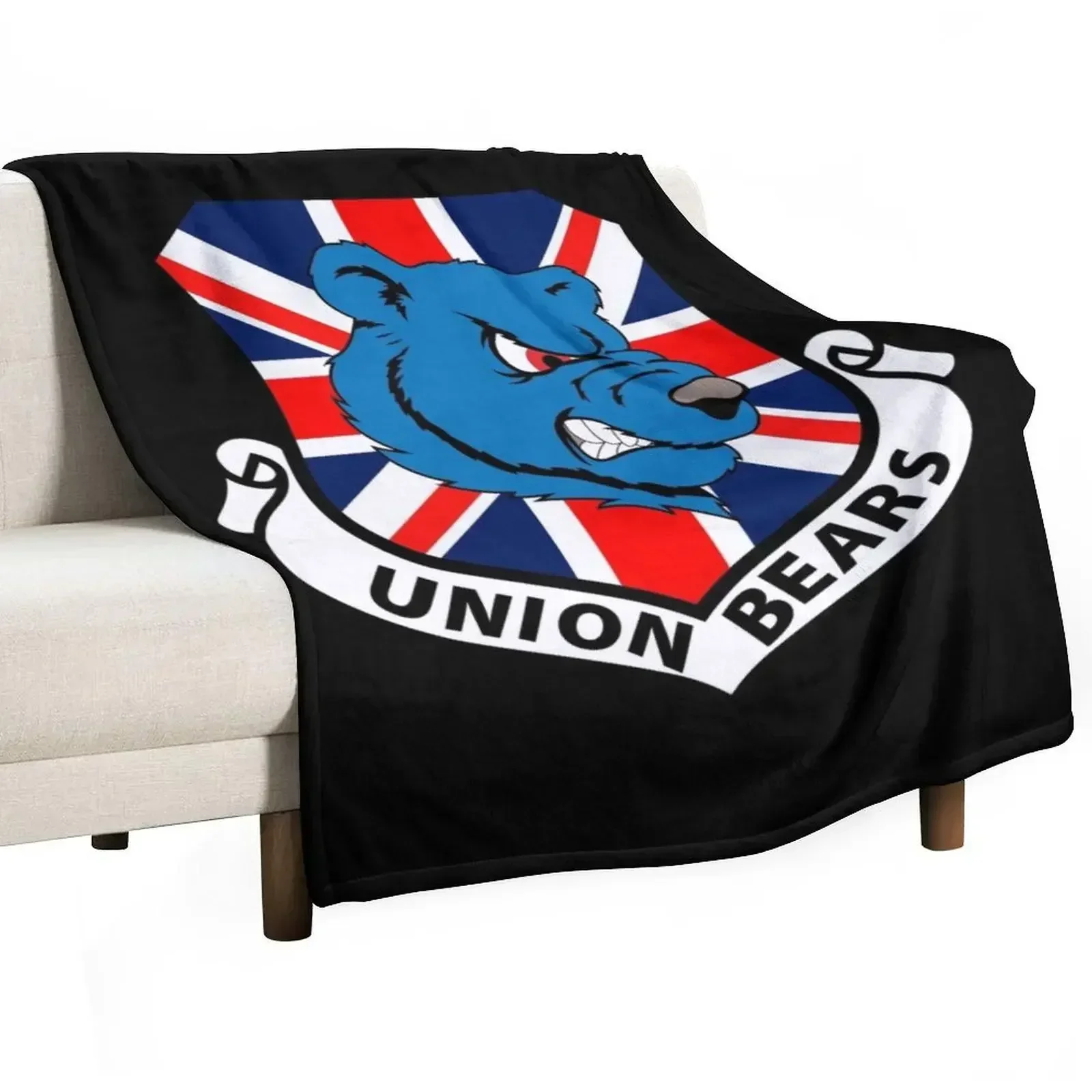 Union Bears - Ranger Ultras Throw Blanket Heavy for winter Decorative Sofas Soft Plush Plaid Furrys Blankets