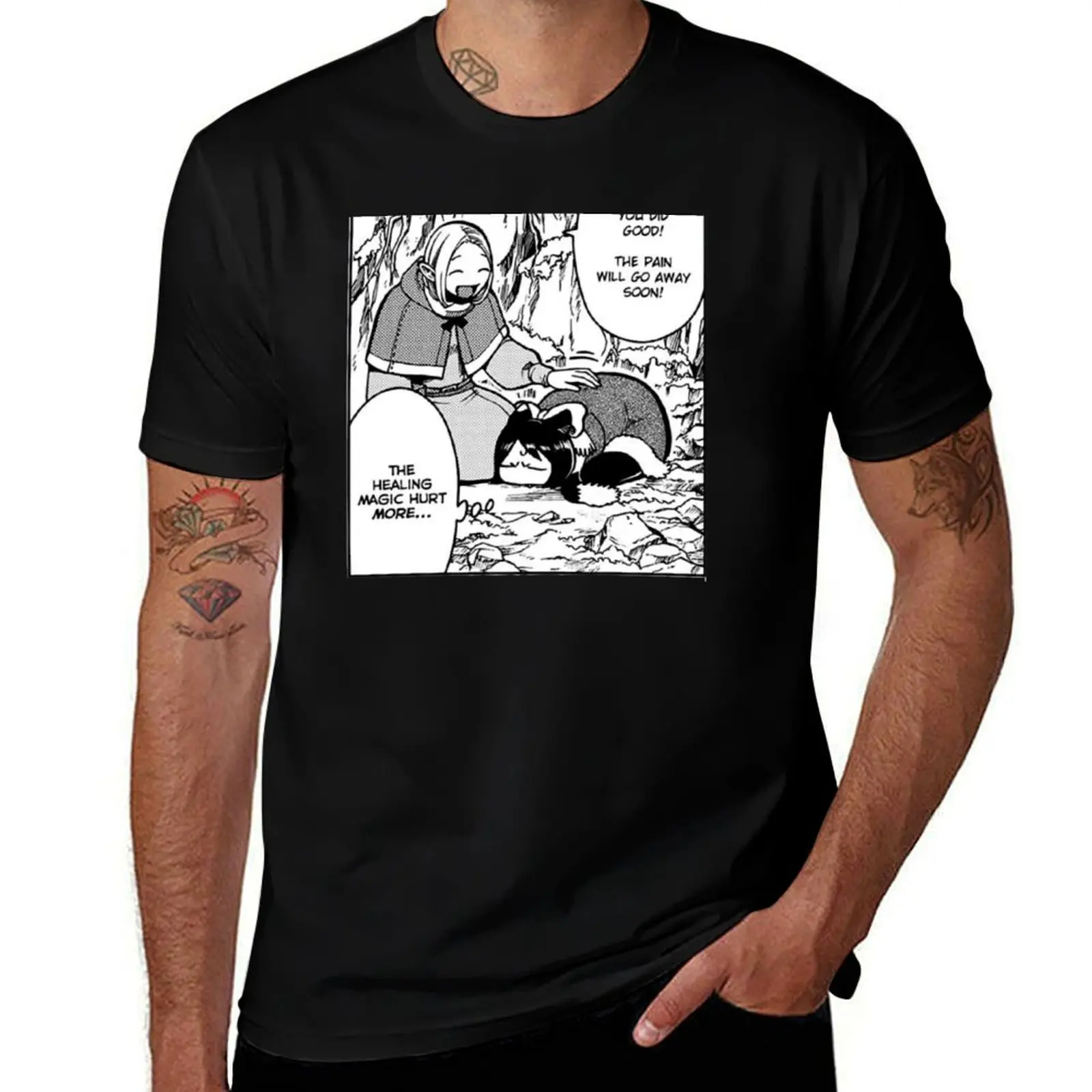 

dungeon meshi T-Shirt man t shirt sublime croswit shirt man boys animal print mens white t shirts