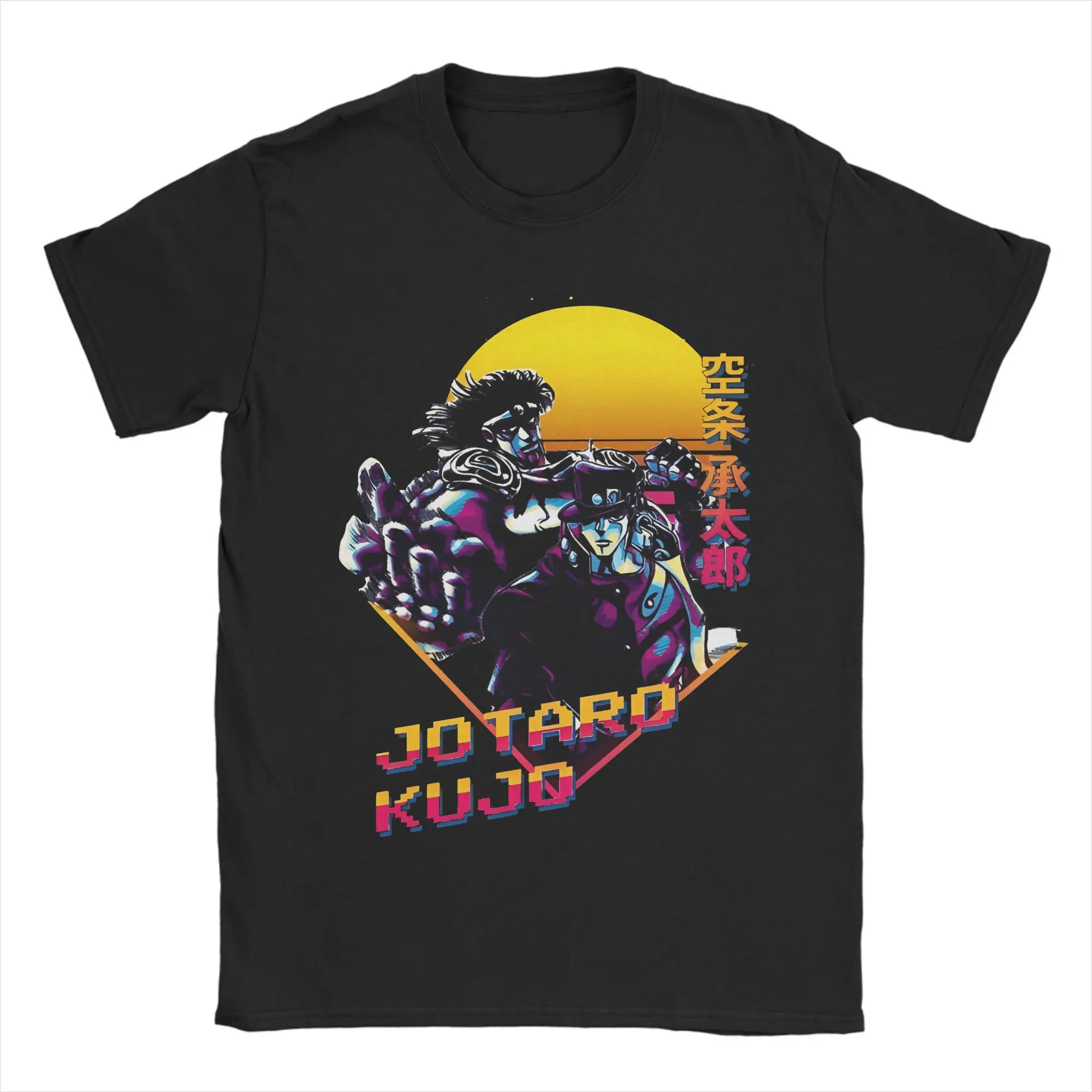 

Vintage JJBA Jolyne Cujoh Stone Ocean Anime T-Shirts Men Crew Neck 100% Cotton T Shirts Short Sleeve Tees Gift Idea Clothing