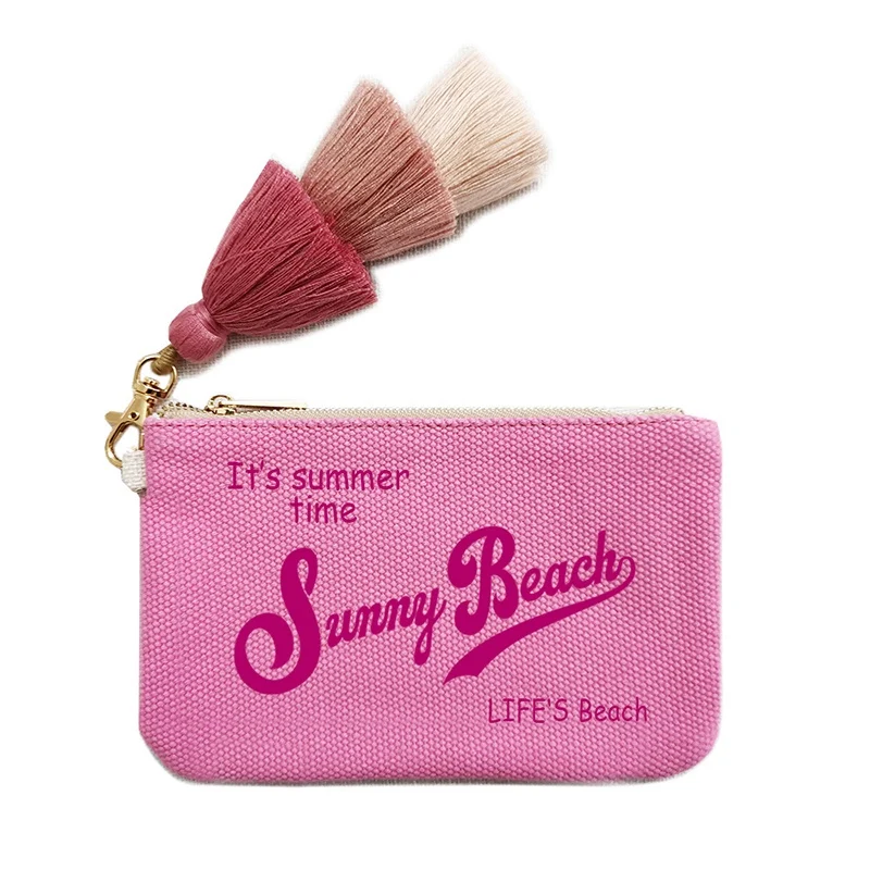 محافظ حروف Canva قابلة للتخصيص للنساء، محفظة قطنية مطبوعة على شكل شخصية، حقيبة شاطئ للسيدات، حقيبة مصممة للحفلات