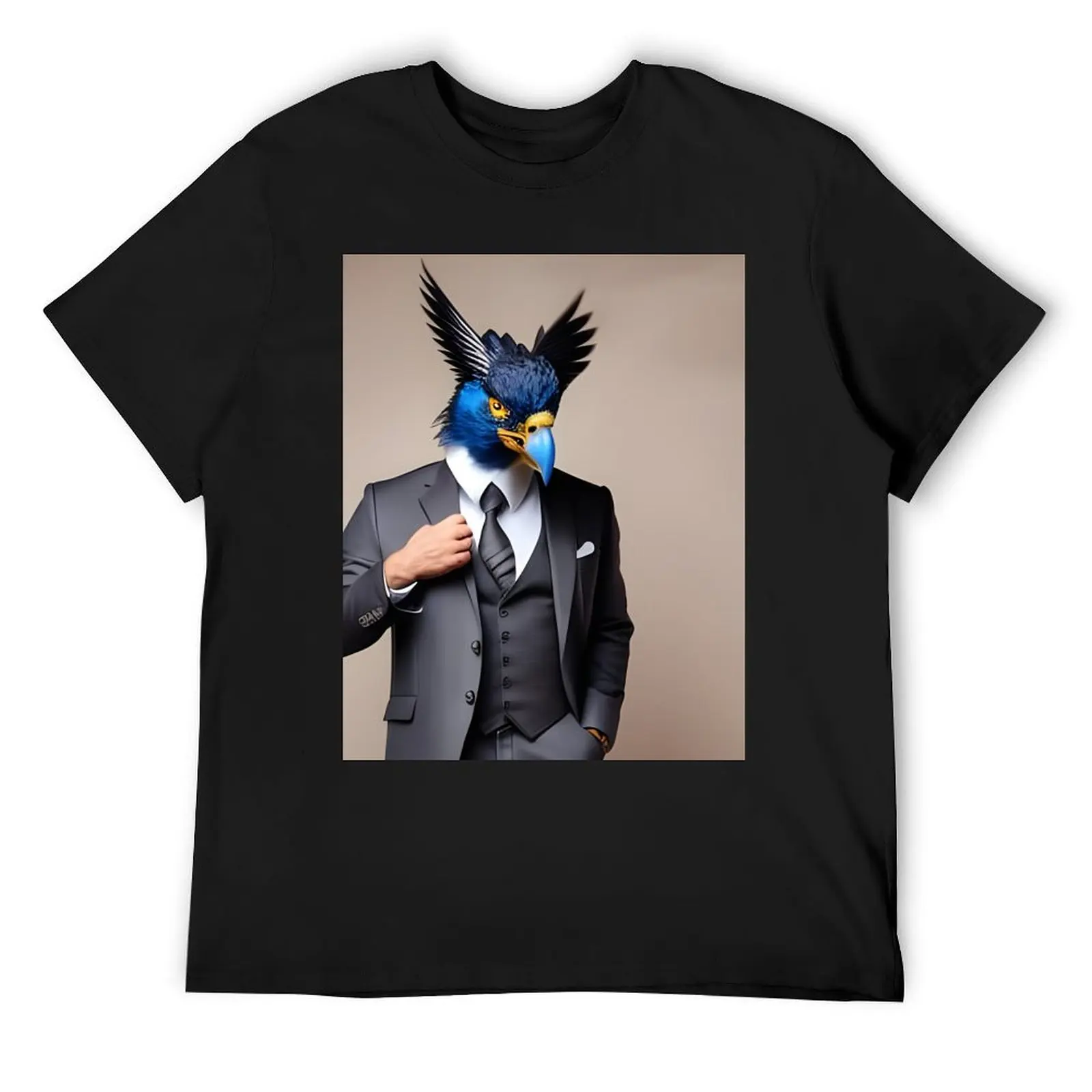 Animals in Clothes, Pet Portrait, Animal in Suit, Animal Head Human Body T-Shirt blacks vintage graphic tee tee shirts for men