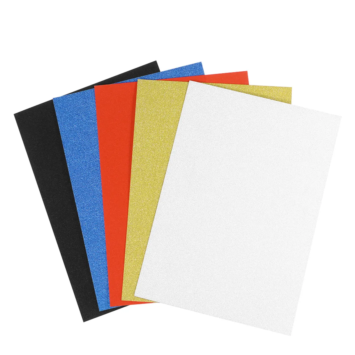 10Pcs A4 Glitter Cardstock Paper Sparkly Craft Decor for Christmas Tree Ornaments DIY Greeting Cards Scrapbooking Wrapping Boxes