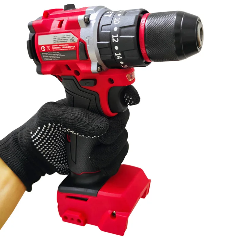 For Milwaukee 18V/20V Battery Cordless Impact Drill Brushless Electric Drill 20+3 Torque Hammer Multifunctional Power Tools
