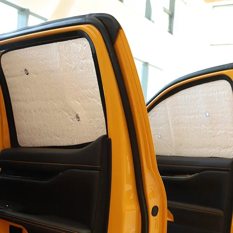 For Ford Ranger Wildtrak 2015-2024 Aluminum Foil Car Front Windshield Full Window Glass Sun Protection Parasol Car Accessories