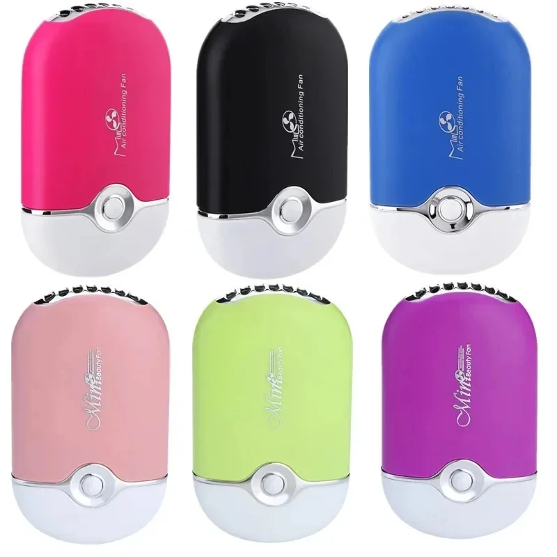 New USB Rechargeable Portable Mini Fan Cooling Fan Bladeless Handheld Eyelash dryer Mini Handheld Fan Air Conditioning Blower