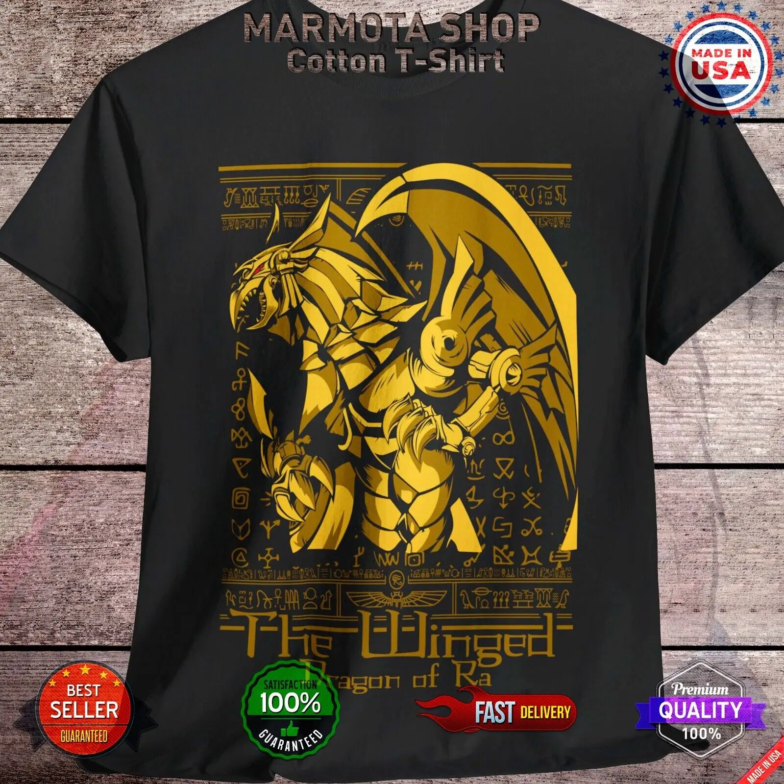 

Winged Dragon of Ra Yu-Gi-Oh T-Shirt Yami Marik Anime Soft Tee Shirt All Sizes