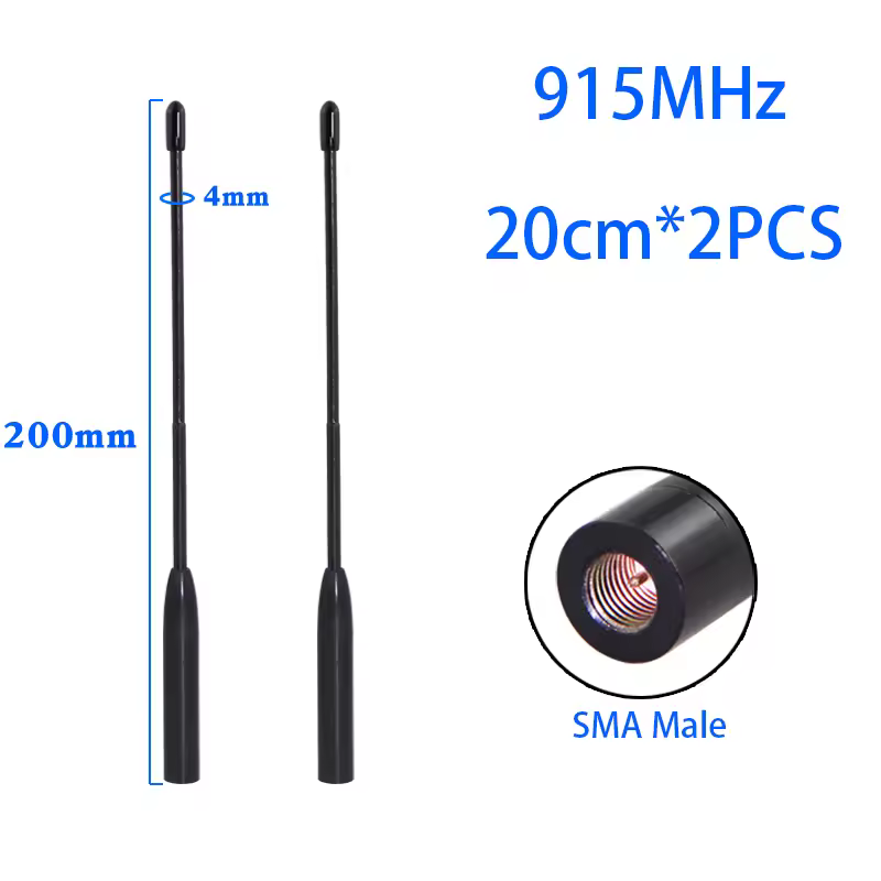 Support custom 2PCS LoRa module Antenna for Meshtastic 868MHz 915MHz soft antenna Omni high-gain whip antenna SMA head connector - Image 8