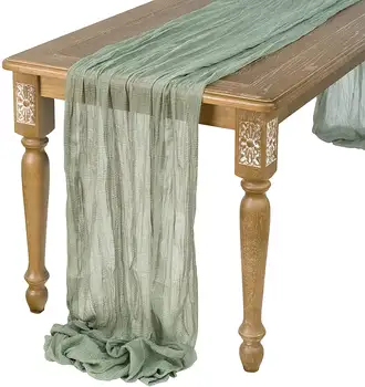 8 best sales Cheesecloth table runner - №3