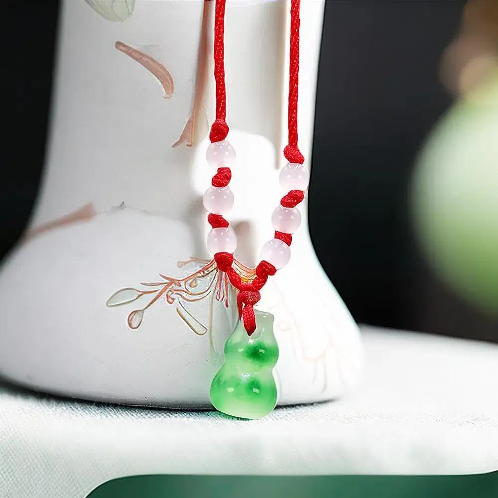 

Ожерелье с подвеской из натурального зеленого нефрита, модные китайские аксессуары, очаровательные ювелирные изделия, резной амулет, подарки для женщин и мужчин