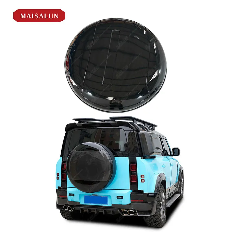 Maisalun Auto Spare Parts carbon fiber material spare tire cover For Land Rover Defender