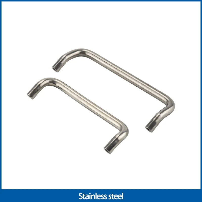 304 Stainless Steel New Industrial Equipment Model Inner Thread Double Bend Sloping Handle Circular Shape Made Of Angle Handle