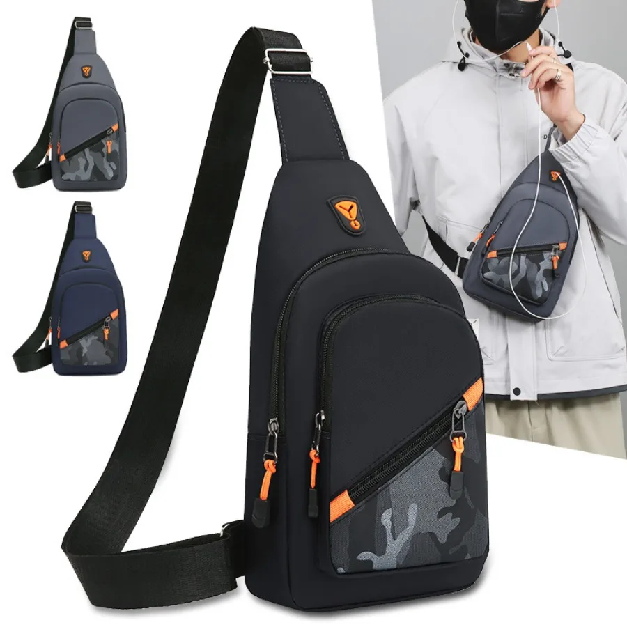 Minimalist Fashion Men's Commuter Chest Bag New Portable Casual Shoulder Bag Trendy Unique Niche Design Crossbody Bags
