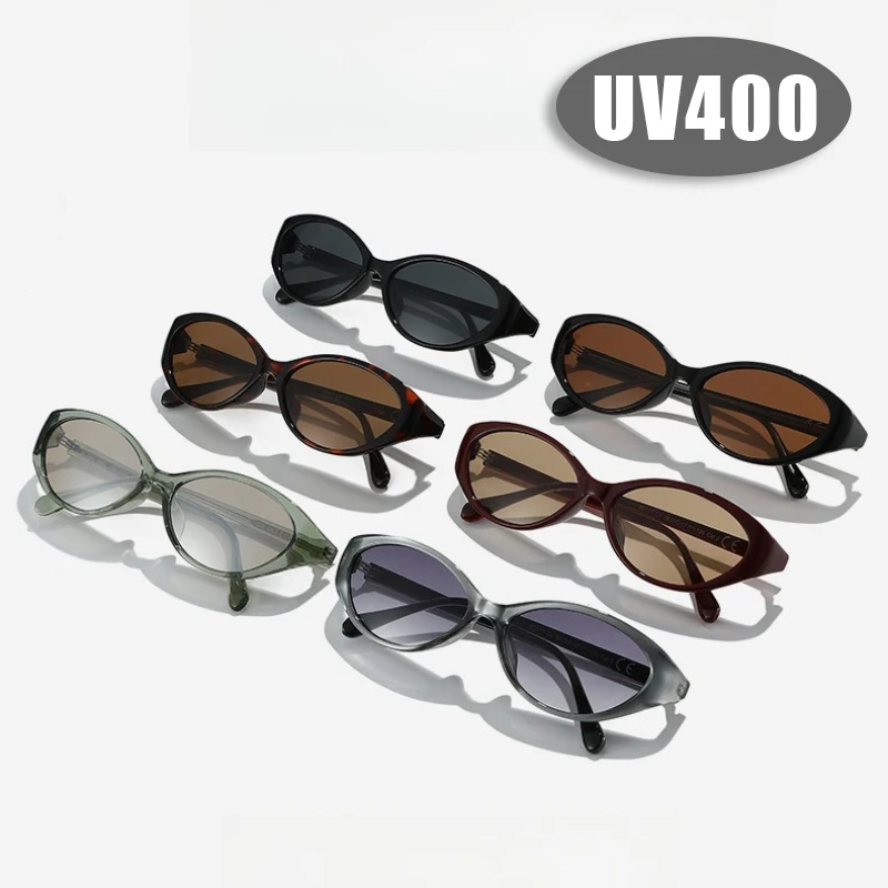 

Cat Eye Small Frame Sunglasses Fashion Street Style Eyewear for Women Pinned Acetate Shades Outdoor UV-Protective Goggles