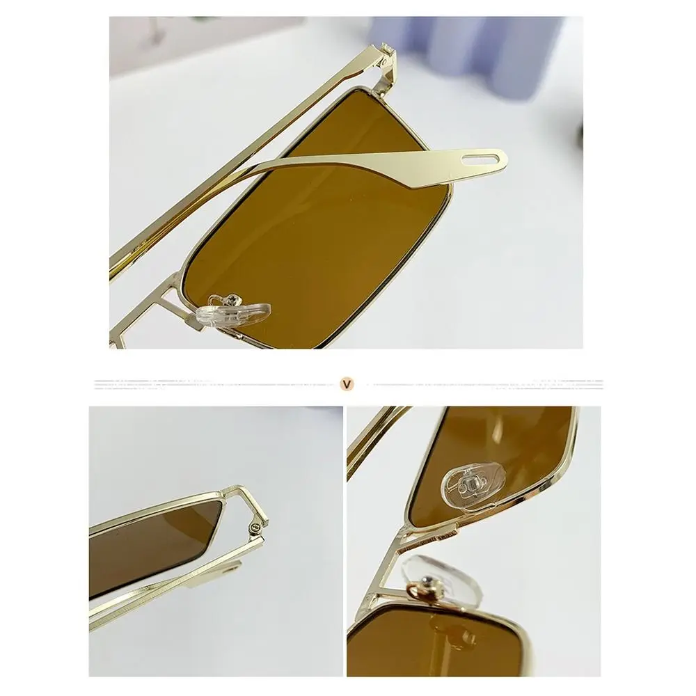 Vintage Narrow Rectangular Sunglasses Fashion UV Protection Small Frame Sun Glasses Unisex Korean Eyewear for Women & Men