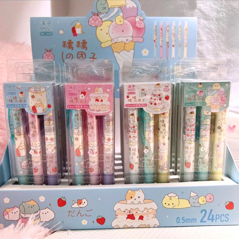 36 Stks/partij Creatieve Sumikko Gurashi Gel Pen Set Leuke 0.5Mm Zwarte Inkt Handtekening Pennen School Kantoorbenodigdheden Briefpapier Groothandel