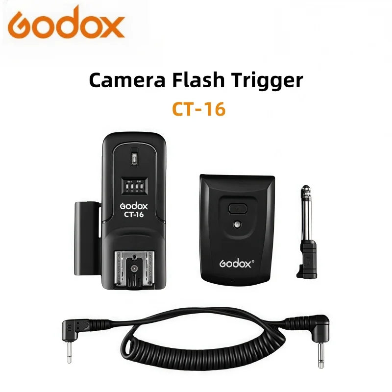 Godox CT-16 Wireless Remote Flash Trigger 2.4GHz Top-Mount Photography Accessories for Studio Lighting Camera Flash Receiver