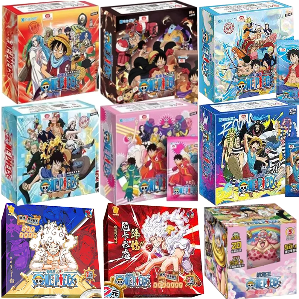 New One Piece Card Straw Hat Pirate Luffy Zoro Nami Classic Anime Character Collection Card Toys Gifts