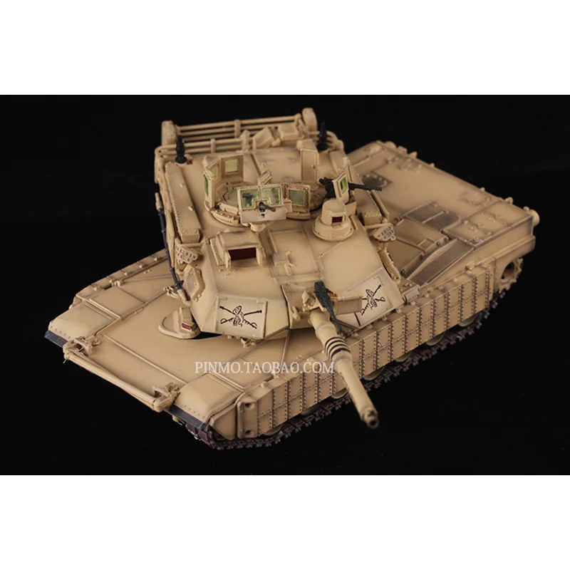 1:72 Scale Diecast Alloy M1A2 TUSK2 M1 Main Battle Tank Chariot Model Militarized Combat Track Type Classic Gift Souvenir Static