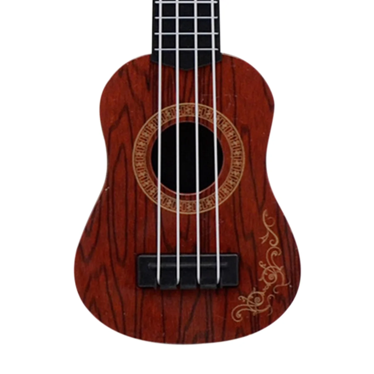 Guitarra de ukelele clásica para niños, juguete de Educación Temprana, suministros para fiestas, ajustable, café