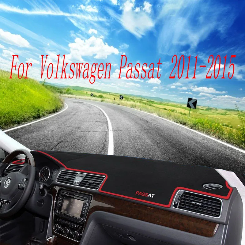 

For Volkswagen Passat 2011-2015 Instrument Panel Light Blocking Pad Non-slip Mat Dustproof Sunshade Pad Sunscreen Pad