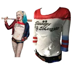 2021 Beauty Girl T-shirt Daddy's Lil Monster Top Cosplay Ladies Short Top Tee Shirt For Adult Women Halloween