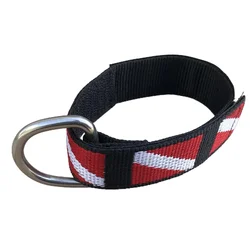 1PCS Adjustable Scuba Diving Wrist Strap Lanyard Webbing Band With Metal D-Ring Water Sports Swimming Accessories Equipments