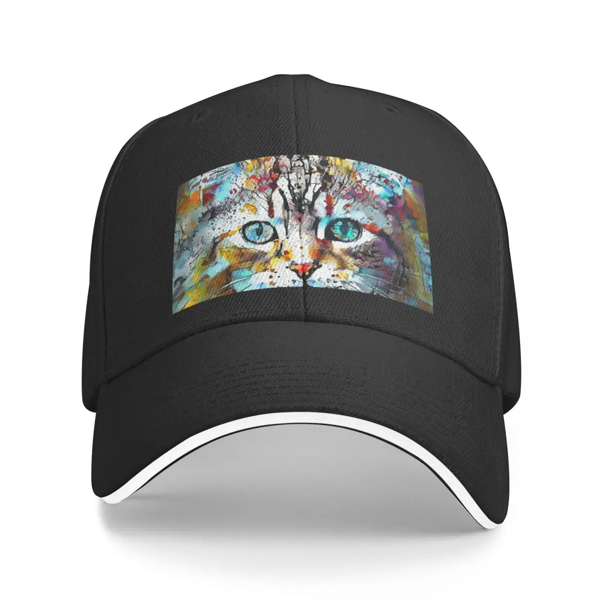 

Abstractions of abstract abstraction of cat Baseball Cap Snapback Cap derby hat Designer Hat Boy Women's